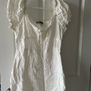 White Ruffled Blouse